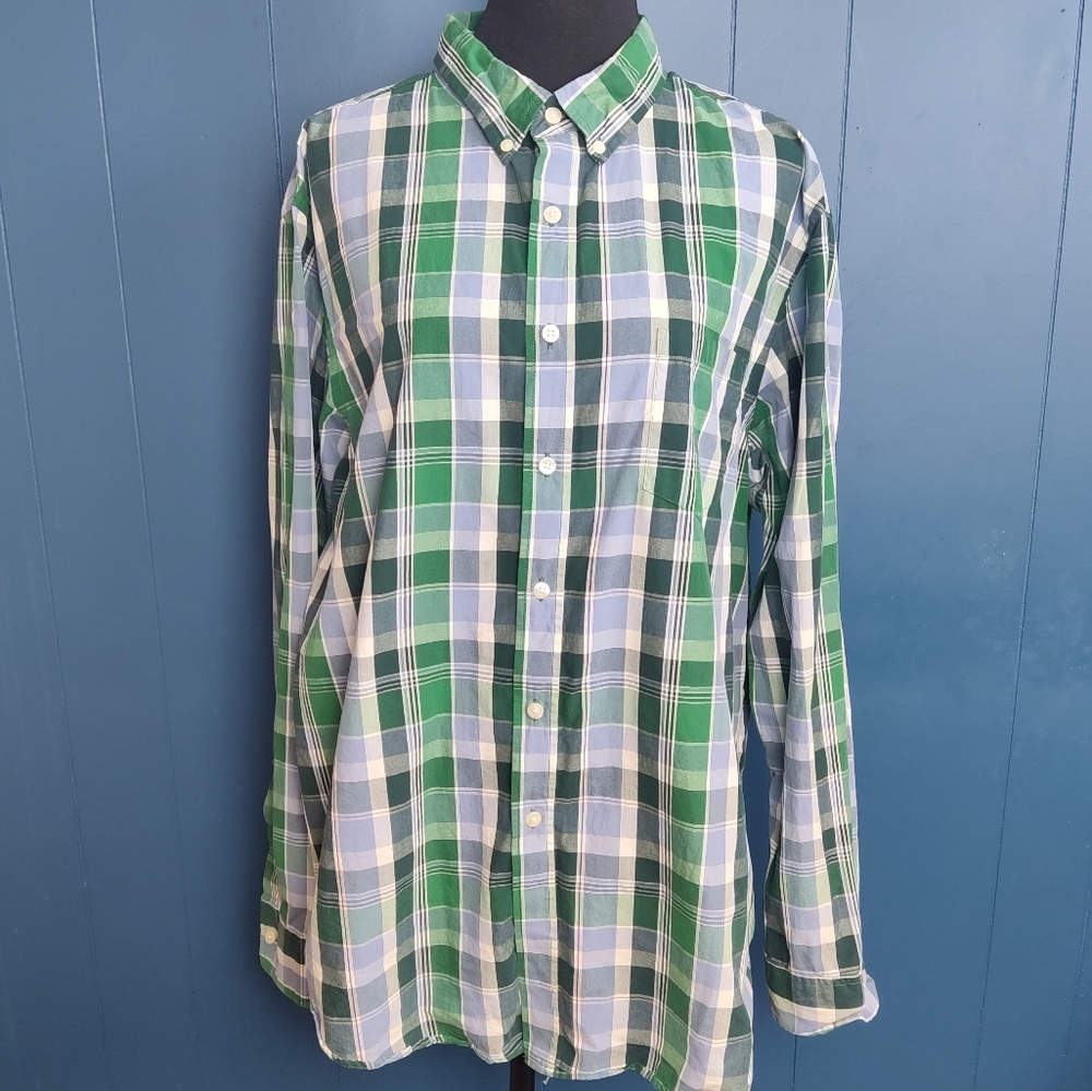 Narragansett Traders Plaid Button Down Shirt Size XL